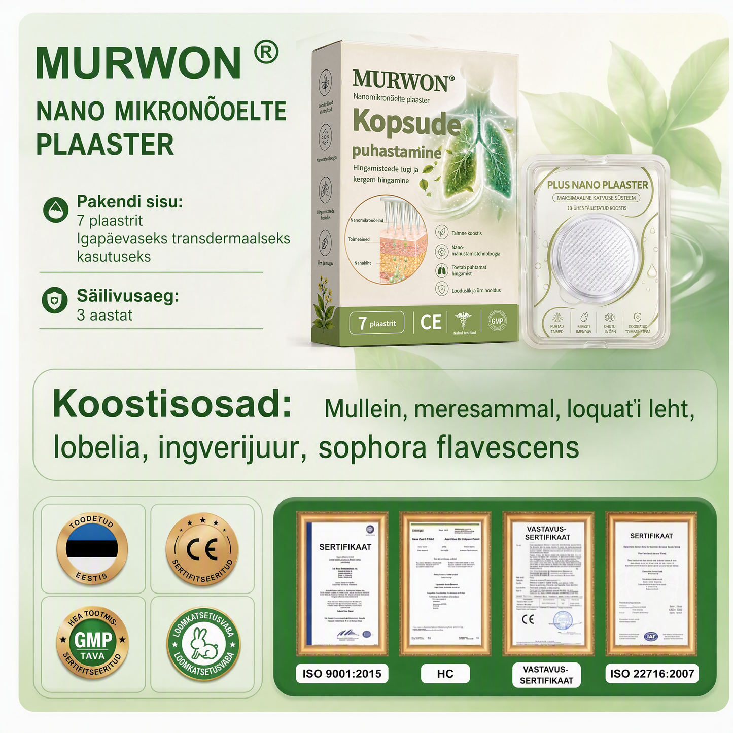Volitatud juhtiv kauplus🥇 | 🍇 𝒎𝑼𝑹𝑾𝑶𝑵® 𝑵𝑨𝑵𝑶 𝑴𝑰𝑲𝑹𝑶𝑰𝑶𝑳𝑼𝑺 (mõjub otse kroonilistele haigustele, nagu obstruktiivne kopsuhaigus, astma, krooniline bronhiit, hingamisteede infektsioonid, kopsuvähk, sinusiit jne)❤️