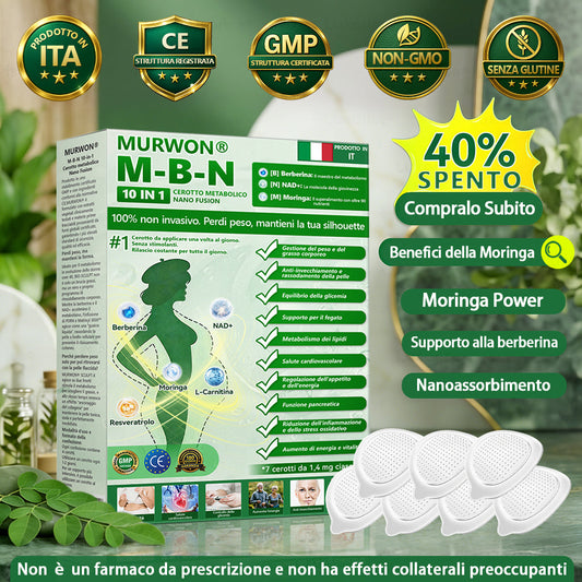 Clinicamente testato👩‍⚕️ | 𝙈𝑼𝐑𝒲𝓞𝙽® 𝑴-𝑩 -𝙉 10-in-1 Cerotto Nano Fusione Metabolico🍋 𝑽𝒂𝒍𝒊𝒅𝒂𝒕𝒐 𝒔𝒄𝒊𝒆𝒏𝒕𝒊𝒇𝒊𝒄𝒂𝒎𝒆𝒏𝒕𝒆 | 𝑭𝒐𝒓𝒎𝒖𝒍𝒂 10-𝒊𝒏-1 | 𝑹𝒊𝒔𝒖𝒍𝒕𝒂𝒕𝒊 𝒊𝒏 𝒔𝒐𝒍𝒊 7 𝒈𝒊𝒐𝒓𝒏𝒊🥑