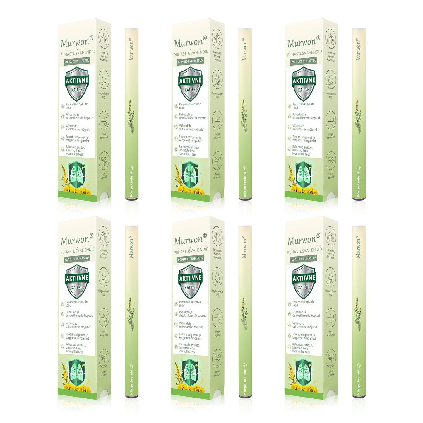 Tipptasemel eesti toode koduse kohaletoimetamisega 🥇 Murwon® taimne aurinhalaator kopsude puhastamiseks 🍍 Tõhus abi köha, kurgupõletiku, hingamisraskuste, lima, nohu, bronhiidi ja allergiate korral ❤️