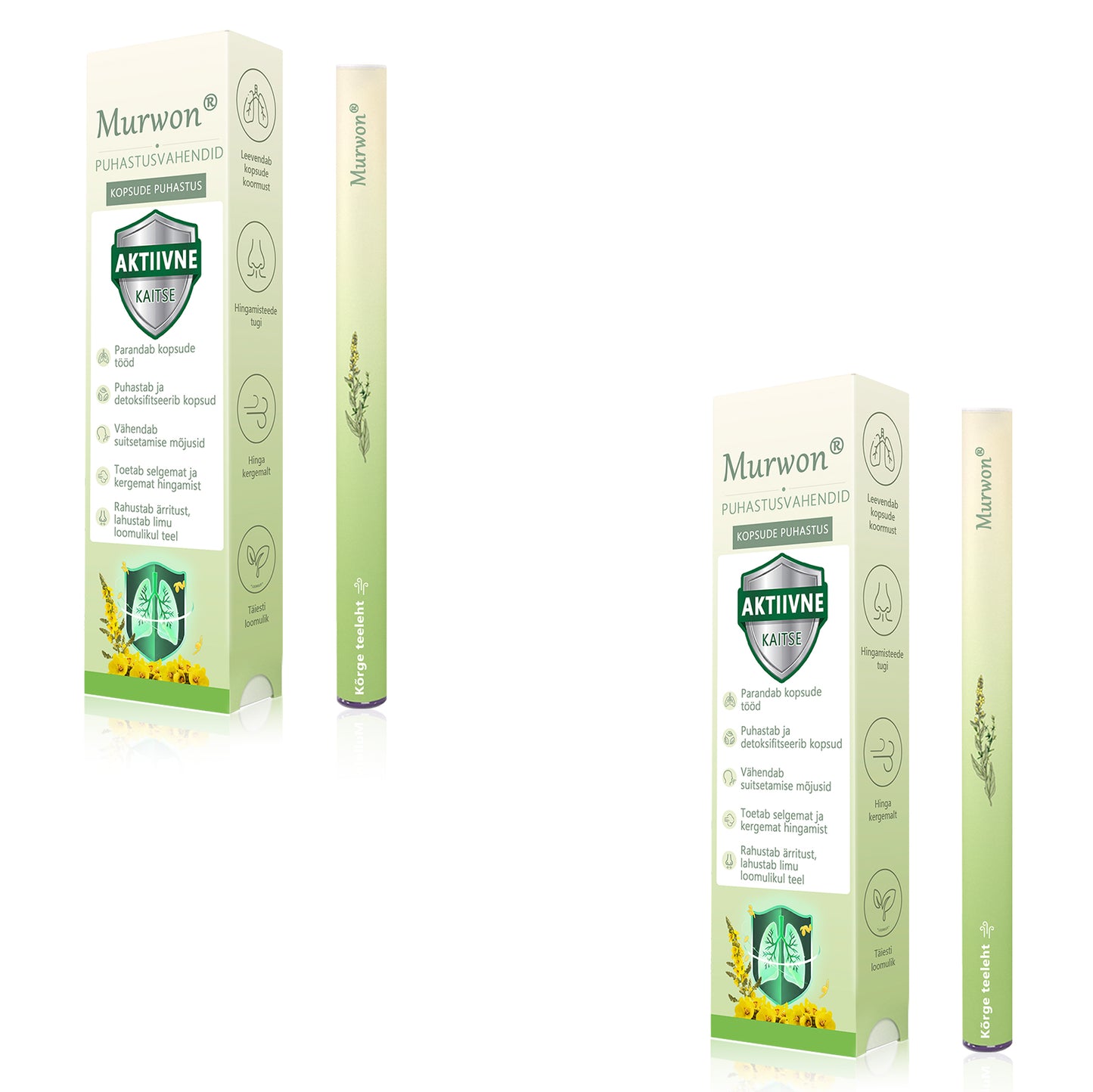 Tipptasemel eesti toode koduse kohaletoimetamisega 🥇 Murwon® taimne aurinhalaator kopsude puhastamiseks 🍍 Tõhus abi köha, kurgupõletiku, hingamisraskuste, lima, nohu, bronhiidi ja allergiate korral ❤️