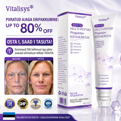 🇪🇪 Dermatoloogide lemmik🥦 | 🌥️Vitalisys® PDRN multi-peptiid kehamassaažikreem – Vananemisvastane, niisutav, pinguldav, taastav, siluv, akne ja plekkide eemaldamiseks, soolatüügaste ja sünnimärkide eemaldamiseks, psoriaasi leevendamiseks.❤️